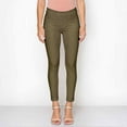 thumbnail image 2 of Women's Ultra Stretchy Classic 5 Pocket Jeggings, Full Length, Army Green, Small, 1 Piece, 2 of 7