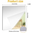 thumbnail image 3 of Full Body Mirror Tiles, 9.8'' x 9.8'' Acrylic Mirrors for Wall, 4 PCS Wall Mirror Full Length, Peel and Stick Mirrors for Wall, Gym Mirrors for Home Gym, Bedroom, Living Room, 3 of 5
