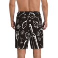thumbnail image 3 of Easygdp Wine Seamless Men's Short Pajama Pants, Sleep Shorts, Household Pants, Casual Pants with Pockets - 4X-Large, 3 of 9
