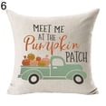 thumbnail image 2 of Travelwant Fall Pillow Covers 18x18, Cotton Linen Pumpkin Throw Pillows for Auntumn Thanksgiving, Fall Decorations for Home Farmhouse Decorative Sofa Pillowcase-18''x18'', 2 of 2