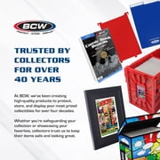 BCW Short Comic Book Bin Black 1 Pack Holds 150 Comics Each Acid Free Heavy Duty Plastic Comic Book Storage Box with Partition