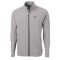 thumbnail image 2 of Men's Cutter & Buck Gray TCU Horned Frogs Adapt Eco Knit Hybrid Recycled Big & Tall Full-Zip Jacket, 2 of 3