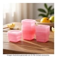 thumbnail image 4 of Contenedores Prichos Mini Rectangulares con Tapa Rosa 20 Piezas, 4 of 4