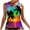 Green, variant on KkSLirnhs Swimsuit Women Plus Size Clearance Women Classic Print High Neck Tops Bathing Suit Tops for Tank Tops Swimsuits