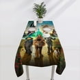 thumbnail image 5 of The Wizard of the Emerald City-theme square tablecloth has an iconic print, fits most tables, and is easy to care for perfect gifts for fans friends and family，55" x 71"（140*180cm）, 5 of 5