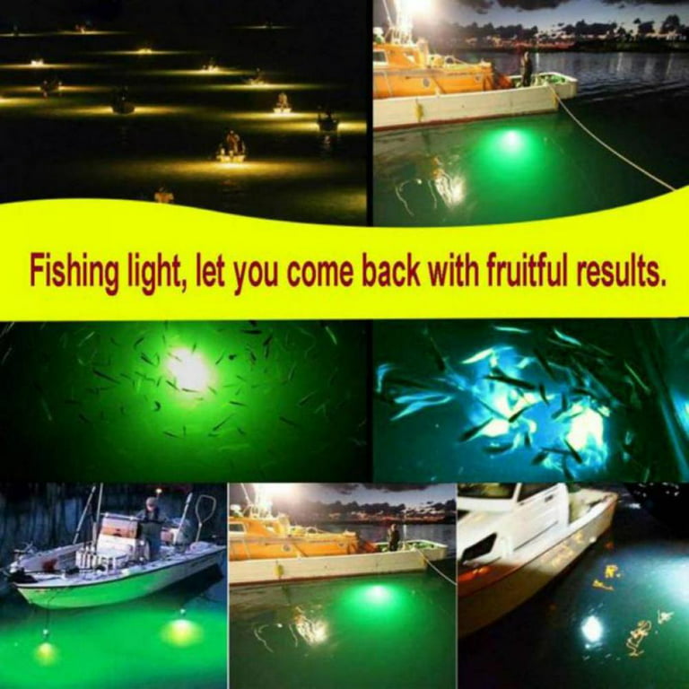 LED Squid Lure Lamp With 5AA Battery Deep Drop Sea Fishing Light