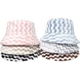thumbnail image 2 of CoCopeaunts Bucket Hat for Men Casual Trend Mixed Color Plaid Fishing Cap Plush Basin Cap Women Autumn Winter Warm Cold Proof, 2 of 8