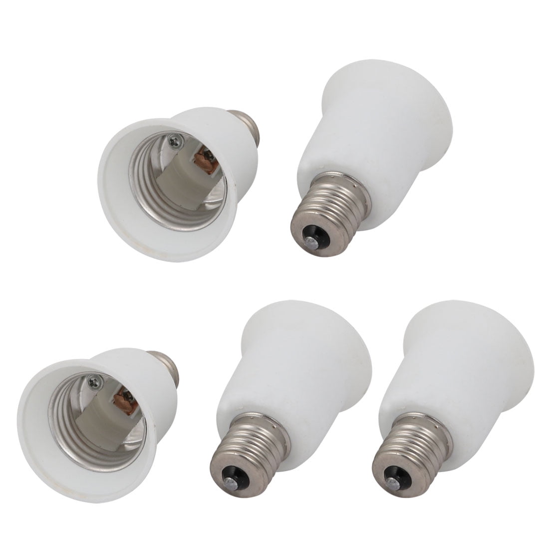 Unique Bargains 5pcs E17 to E27 Extender Adapter Converter Lamp Bulb