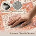 thumbnail image 6 of ODIKA Vintage Medallion Round With Distressed Farmhouse Floral Trim for Hallway, Study Room, Playroom, Non-Slip Low Profile, 6 of 7