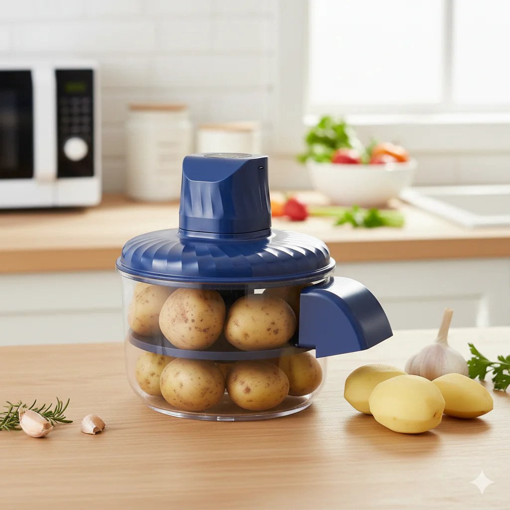 Automatic Electric Vegetable Peeler Machine,Fruit Peeling Machine Kitchen Tool,Commercial Potato Apple Peeler,Garlic Grape Skin Remover,Household Food Prep Peeler,Electric Peeler Cutter