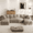 Light Brown, variant on Wiilayok U Shaped Sectional Sofa,130” Modular Corduroy Cloud Sofa with Extra Deep Seat for Living Room, No Assembly, Light Brown