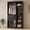 Black, variant on Homieasy 39.4'' W Closet System with Wooden Drawers and Hanging Rods, White