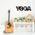 thumbnail image 2 of Yoga with Poses In Letters - Beautiful Solid Steel Home Decor Decorative Accent Metal Art Wall Sign, 2 of 3