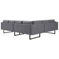 thumbnail image 3 of vidaXL Corner Sofa Light Gray Fabric, 3 of 7