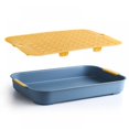 thumbnail image 3 of Drain Board for Kitchen Counter, Dish Drain Tray 2 Tier Non Slip Serving Tray, Kitchen Dish Drying Rack with Drainboard Perfect for Sink, Coffee Table, Outdoor, 3 of 8