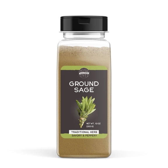 Birch & Meadow 10 oz. of Ground Sage, Savory Herb, Seasoning For Meat, Pasta, Vegetables