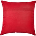 thumbnail image 3 of Violet Linen Seasonal Xmas Christmas Holiday Spirits Pattern, Polyester Embroidered Applique, Reindeer on Red, 18 Inch x 18 Inch, Decorative Throw Pillow Cover, 3 of 7