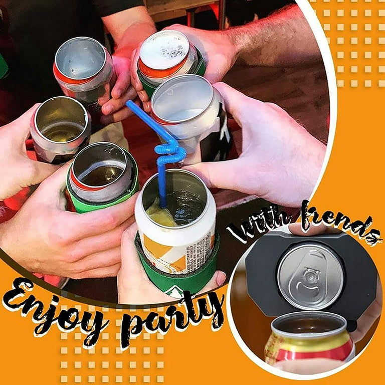 Topless Can Opener,Beer Can Opener Soda Can Opener for Can Top - Safety  Smooth Edge Manual Topless Opener with Beer Opener - beer can opener that  cuts open the top