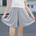 thumbnail image 2 of Rayon Shorts for Children Boy Girl Midi Knee High Loose Fit Track Athletic Happy Brunch Running Thin Straight Leg Skort Trousers Pants Shorts Child 2026 Clothes 9 Years, 2 of 4