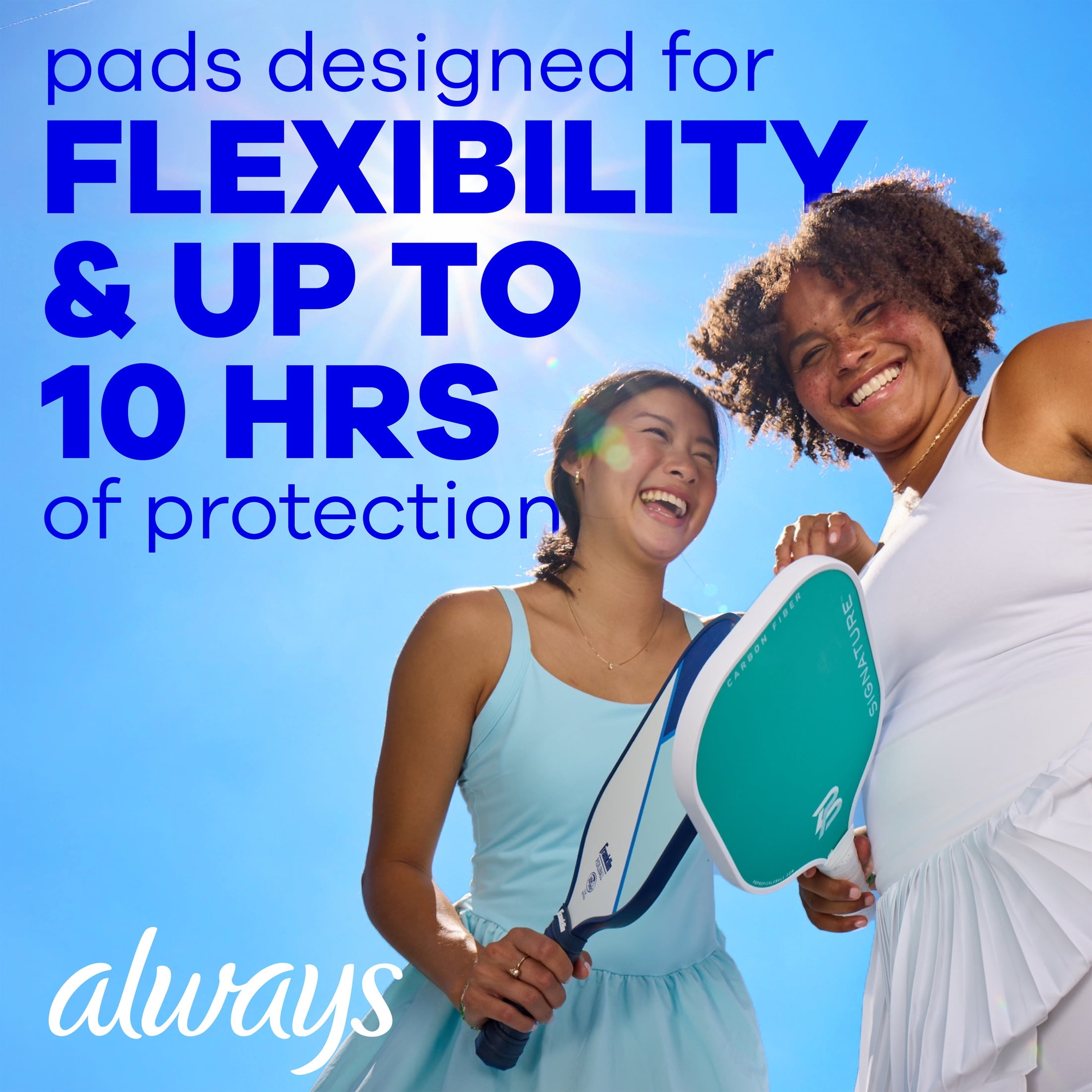 Always Infinity FlexFoam Pads, Size 1, Regular, Wings, Unscented, 60 Count