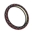 thumbnail image 2 of Haiem Leopard Print Print Steering Wheel Cover 15 Inches for Women Men, Neoprene Anti-Slip Cute Car Steering Wheel Grip Wrap Car Accessories Protective Case Cover for Vehicle Truck SUV, 2 of 8
