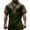 Army Green, variant on Henley Shirts for Men Summer Casual Retro Print Short Sleeve T Shirts for Man Renaissance Top Party Wear