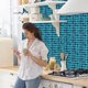 thumbnail image 5 of Injueey 30 pegatinas de mosaico para azulejos que se pegan en el baño, cocina, hogar, calcomanía de pared autoadhesiva Type1 NO1, 5 of 6