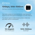 thumbnail image 4 of COMZON Black Indoor/Outdoor Fiber Optic Cable, 6 Fiber Singlemode, 9/125 Micron, Riser Rated, Spool, 1000 feet, 4 of 7
