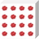 thumbnail image 1 of 128 pegatinas de rosas rojas (8 hojas), pegatinas autoadhesivas de plástico para planificador de flores, impermeables, para plantas, 1 of 9