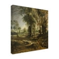 thumbnail image 4 of Peter Paul Rubens 'Evening Landscape With Timber Wagon' Canvas Art, 4 of 4