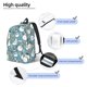 thumbnail image 3 of Easygdp Snowflake Scarf Snowman Mochila de Lona Resistente para Laptop, Compatible con Laptops de 15 a 17 pulgadas, Ideal para Escuela, Trabajo y Viajes-Small, 3 of 5