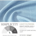 thumbnail image 7 of Vangao Semi Sheer Curtains 40" x 84" Blue Linen Textured Living Room Window Curtain Set of 2 Panels Light Filtering Grommet Drapes, 7 of 7