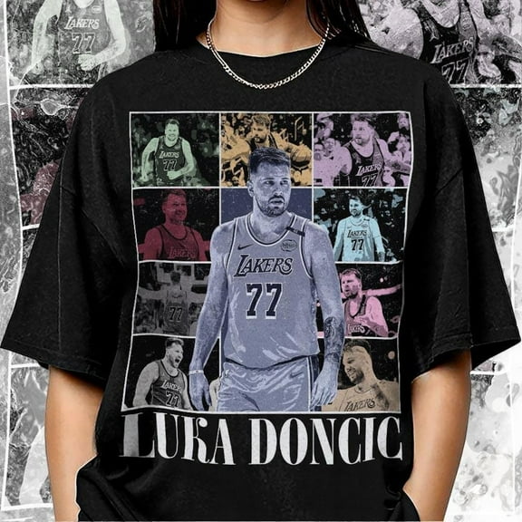 Vintage Luka 77 T-Shirt, Los Angeles Basketball Bootleg 90s Shirt
