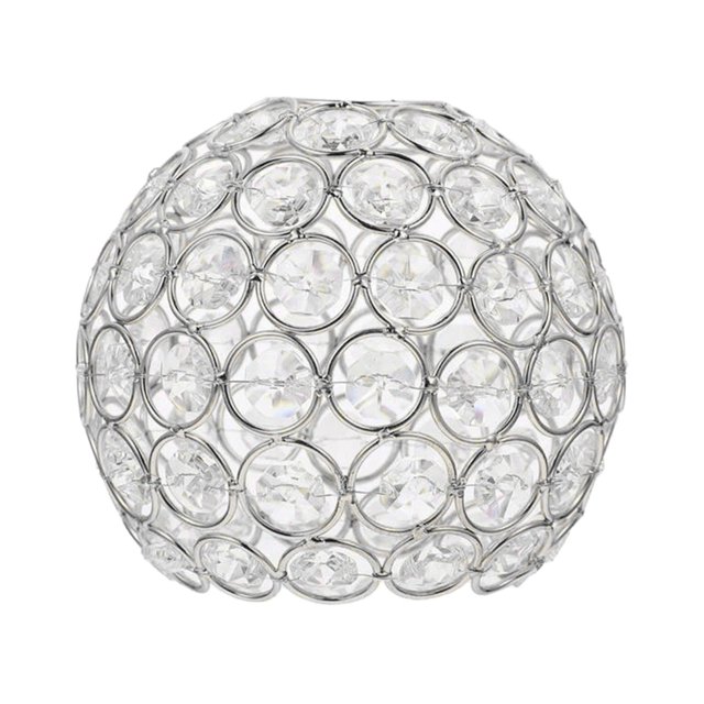 Bearachild Ceiling Light Shade Replacement Cover Wall Lamp Crystal Lampshade Chandelier Iluminación novedosa Plata