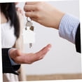 thumbnail image 6 of BESTOYARD Blank Engraving Keychain White Aluminum Alloy 8Pcs, 6 of 8