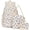 White Blue, variant on Bow Backpack for Women Kawaii Coquette Nylon Backpack 3Pcs Set Cute College Laptop Rucksack Fashion Travel Daypack (White Pink)