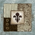thumbnail image 2 of Marcon, Michael 20x20 White Modern Wood Framed Museum Art Print Titled - Fleur de Lis II, 2 of 4