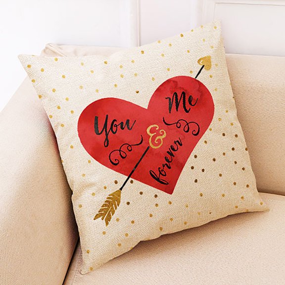 Vikakiooze Valentine's Day Pillow Cover Sofa Throw Cushion Cover Home Decor