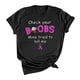thumbnail image 1 of Moda casual mujer manga corta impresa o-cuello tops damas camiseta Pompotops  hfajkhk123478, 1 of 4