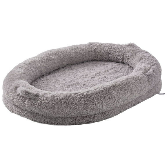 Human Dog Bed 72x48x10in Large Human Size Dog Bean Bed Washable PV Velvet