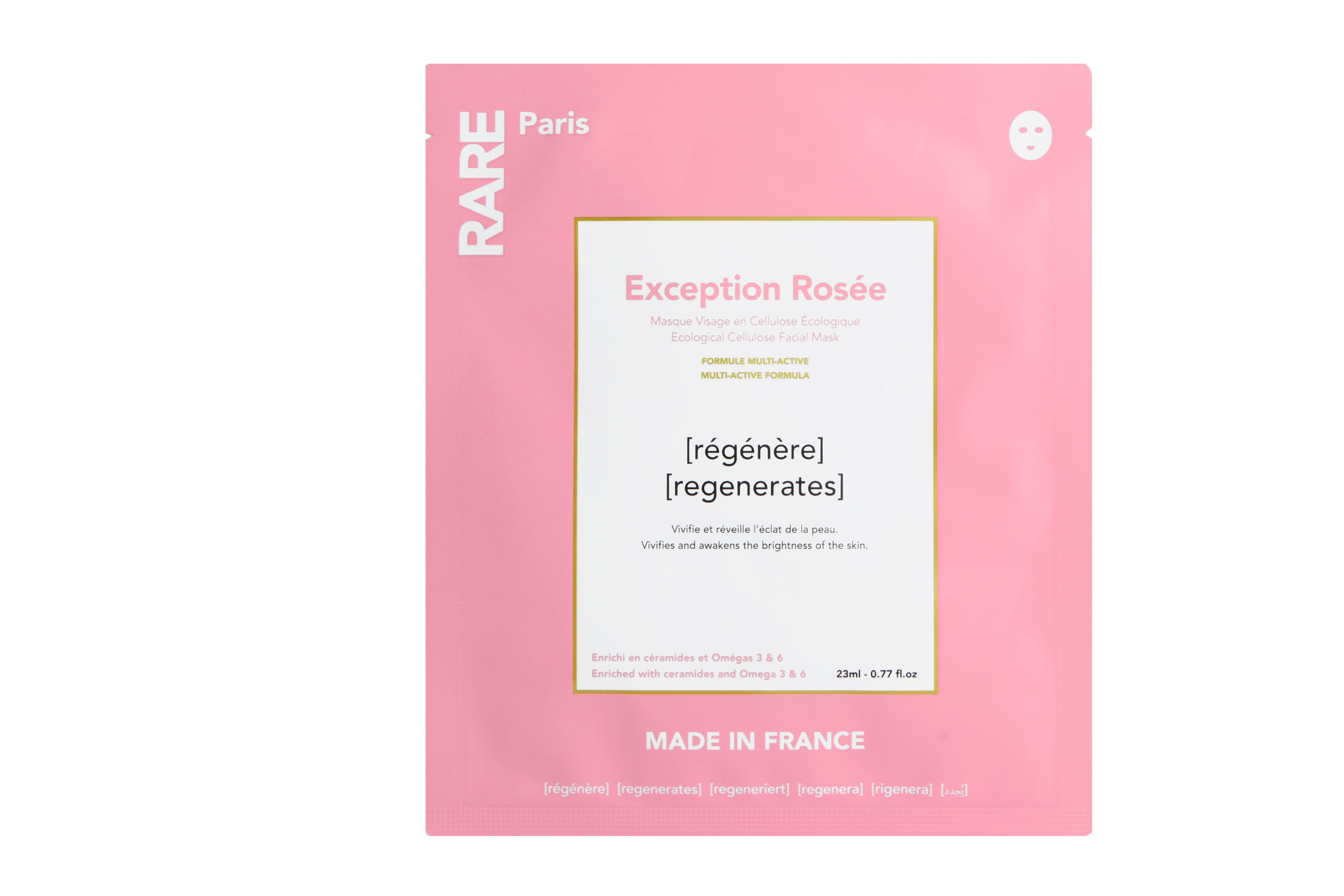 RARE Paris Exception Rosee Regenerating Face Mask Box 5 ct