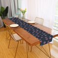 thumbnail image 2 of Yayeee Table Runner 90 inches Long for Home Kitchen Rectangle Dining Table Holiday Party Decoration, Red Fireworks Pattern, 2 of 7
