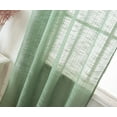 thumbnail image 4 of Ton‘y's Collection 4 Panels Fancy Slub Bamboo Solid Color Sheer Window Curtains Elegant Window Voile Panels/Drapes/Treatment for Bedroom Living Room, 4 of 5