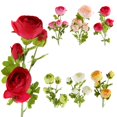 thumbnail image 3 of 4 Tallos Flores de Plantas Ramo Artificial Seda Decoración Boda Hogar Colco Flor artificial, 3 of 8