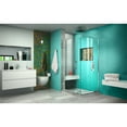 thumbnail image 5 of DreamLine Unidoor Plus 33 1/2 in. W x 30 3/8 in. D x 72 in. H Frameless Hinged Shower Enclosure in Chrome, 5 of 10