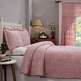 thumbnail image 6 of Better Trends Wedding Ring Comforter Set Geometric 100% Cotton, Twin, Pink, 6 of 8