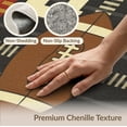 thumbnail image 6 of ODIKA 2'x3' Football Men Athletic Jersey Number Pigskin Motif Shaped Footboard Washable Accent Rug None Pet Friendly, Bedside Mat for Bedroom, Nursery, RV, 6 of 7