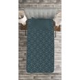 thumbnail image 3 of Ambesonne Quatrefoil Quilted Bedspread Set 2 Pcs, Moroccan Line Shapes, Twin Size, Slate Blue and Pale Blue, 3 of 3