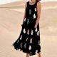 thumbnail image 5 of Vestido de Verano Casual sin Mangas de Lino de Cuello Redondo Impreso Maxi, Vestido de Verano Largo Y Cómodo, 5 of 5