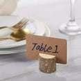 thumbnail image 2 of Wooden Photo Holders, Brown Tree Stump Card Stand, 10 Pieces of Wooden Tree Stump Photo Holders Suitable for Wedding Memorabilia Messages Photo Clipping And Desktop Use., 2 of 5